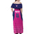 Custom Barbados Royals Cricket Family Matching Off Shoulder Maxi Dress and Hawaiian Shirt Back to Back Champions - Wonder Print Shop
