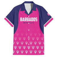 Custom Barbados Royals Cricket Family Matching Off Shoulder Short Dress and Hawaiian Shirt Back to Back Champions - Wonder Print Shop