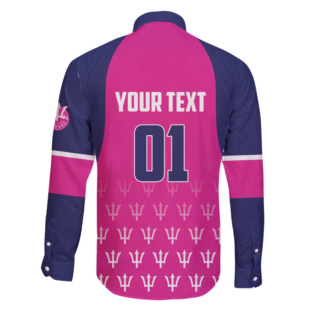 Custom Barbados Royals Cricket Family Matching Short Sleeve Bodycon Dress and Hawaiian Shirt Back to Back Champions - Wonder Print Shop