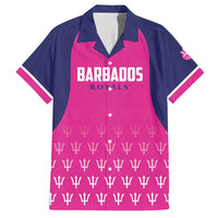 Custom Barbados Royals Cricket Hawaiian Shirt Back to Back Champions - Wonder Print Shop