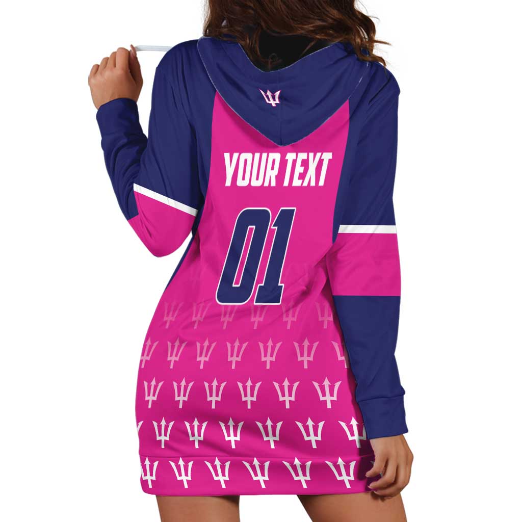 Custom Barbados Royals Cricket Hoodie Dress Back to Back Champions - Wonder Print Shop