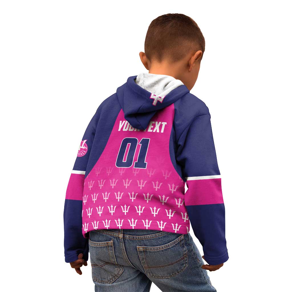 Custom Barbados Royals Cricket Kid Hoodie Back to Back Champions - Wonder Print Shop