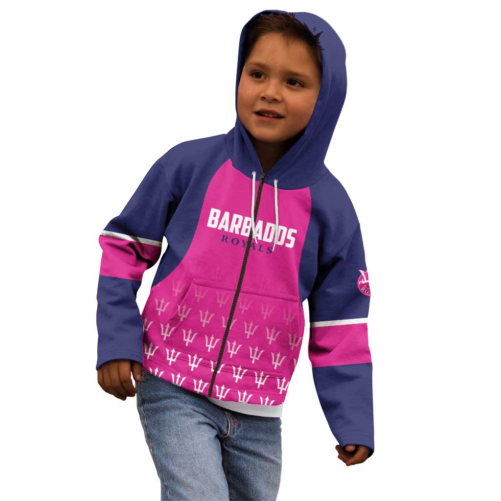 Custom Barbados Royals Cricket Kid Hoodie Back to Back Champions - Wonder Print Shop