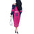 Custom Barbados Royals Cricket Off The Shoulder Long Sleeve Dress Back to Back Champions - Wonder Print Shop