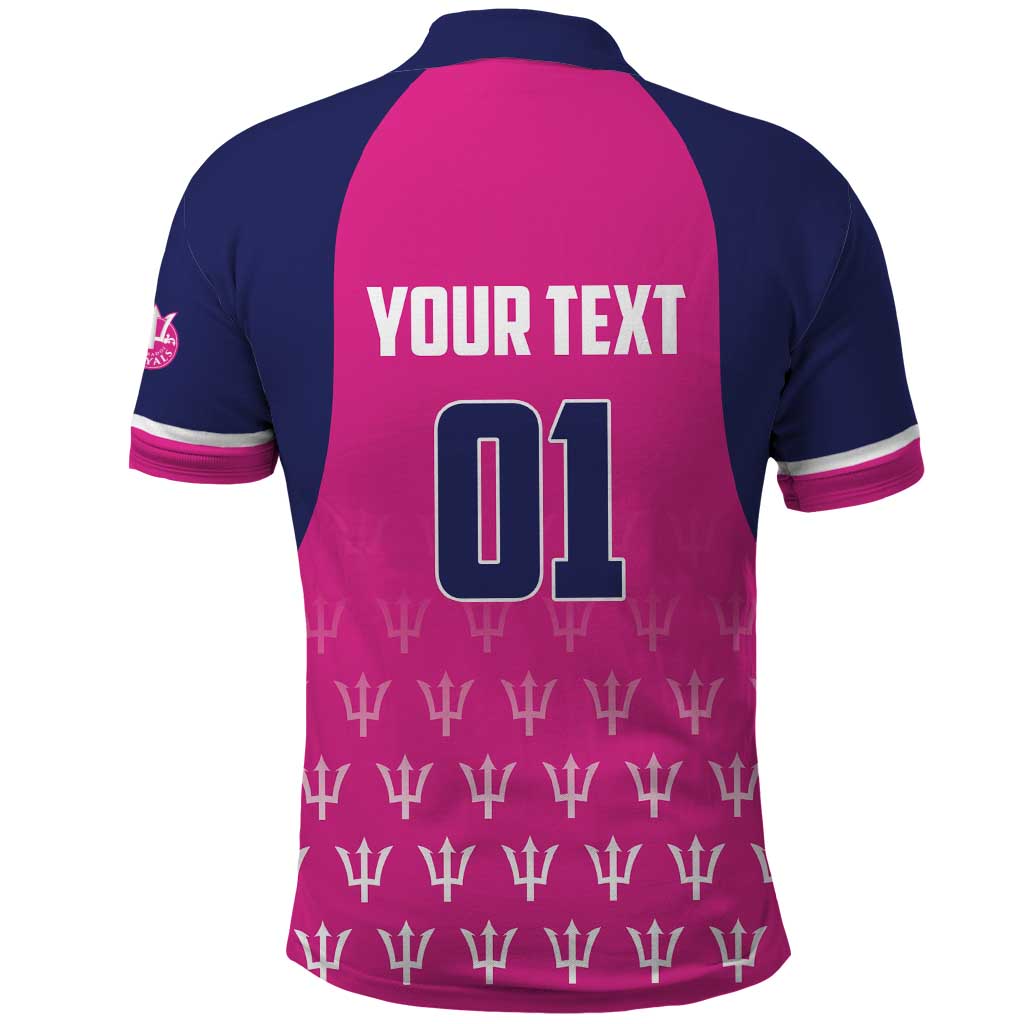 Custom Barbados Royals Cricket Polo Shirt Back to Back Champions - Wonder Print Shop