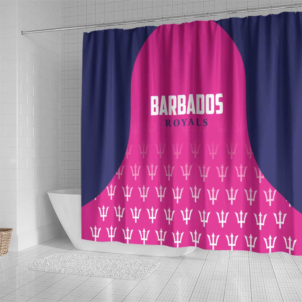 Barbados Royals Cricket Shower Curtain Back to Back Champions
