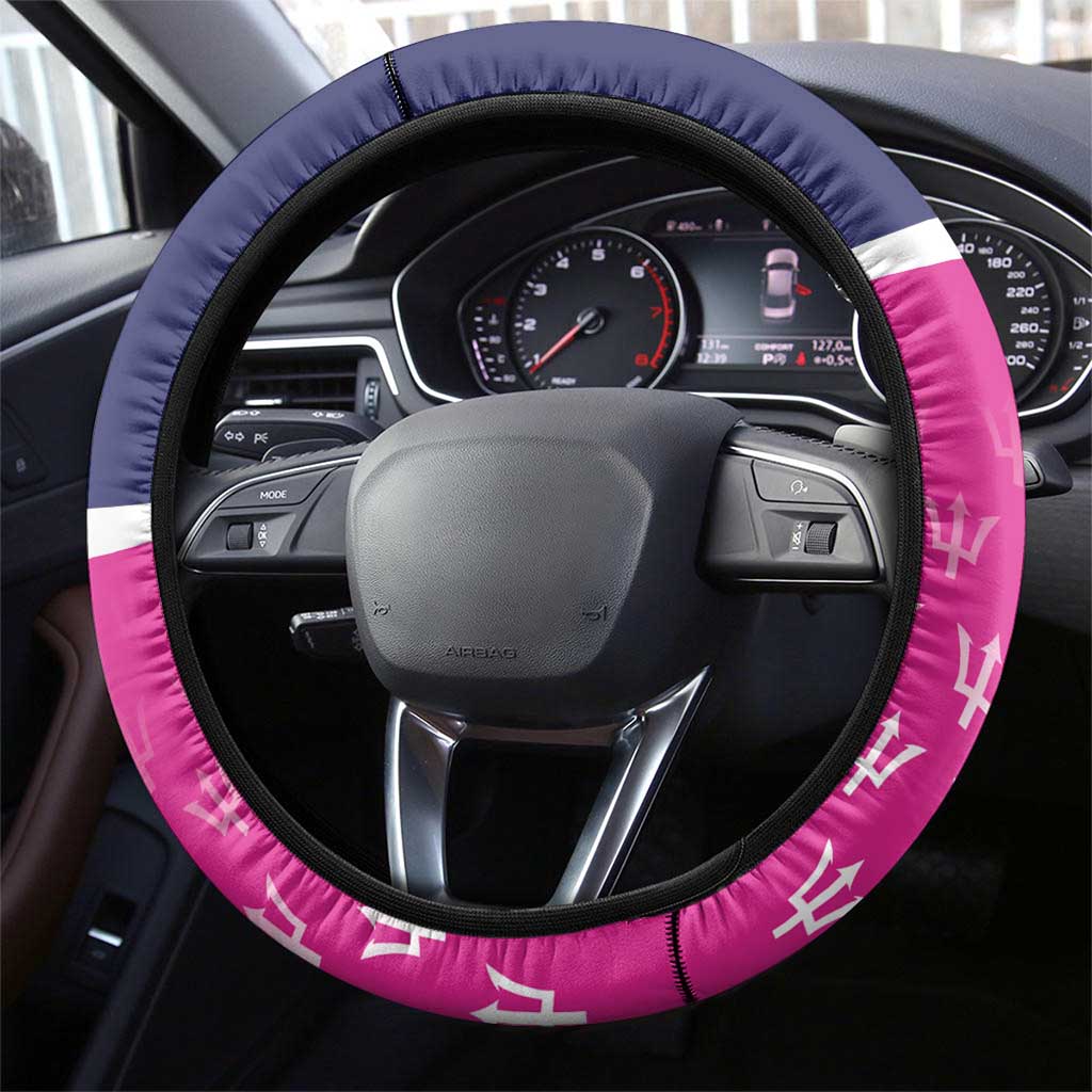 Barbados Royals Cricket Steering Wheel Cover Back to Back Champions - Wonder Print Shop