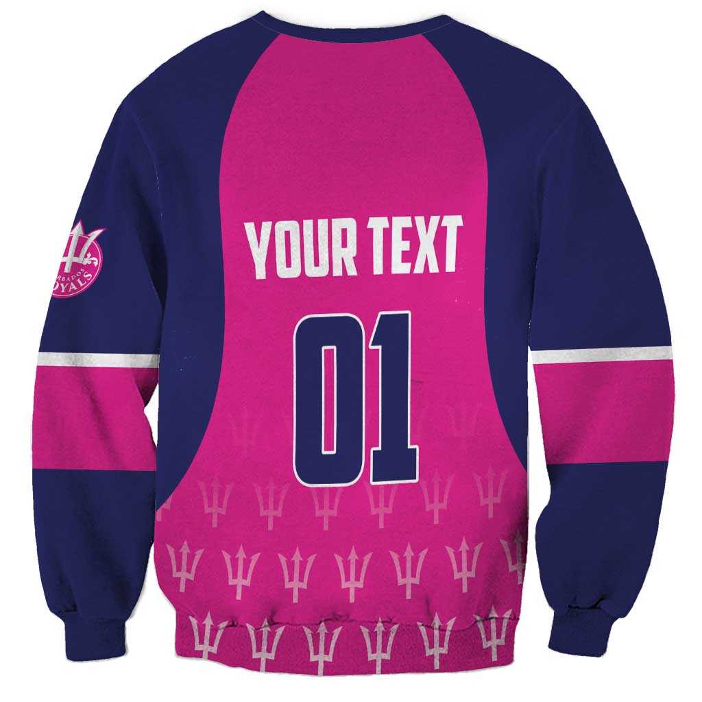 Custom Barbados Royals Cricket Sweatshirt Back to Back Champions - Wonder Print Shop