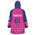 Custom Barbados Royals Cricket Wearable Blanket Hoodie Back to Back Champions - Wonder Print Shop