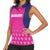 Custom Barbados Royals Cricket Women Sleeveless Polo Shirt Back to Back Champions - Wonder Print Shop