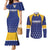 Custom Barbados Tridents Cricket Couples Matching Mermaid Dress and Long Sleeve Button Shirt Go Champions