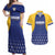 Custom Barbados Tridents Cricket Couples Matching Off Shoulder Maxi Dress and Hawaiian Shirt Go Champions - Wonder Print Shop