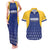 Custom Barbados Tridents Cricket Couples Matching Tank Maxi Dress and Hawaiian Shirt Go Champions - Wonder Print Shop