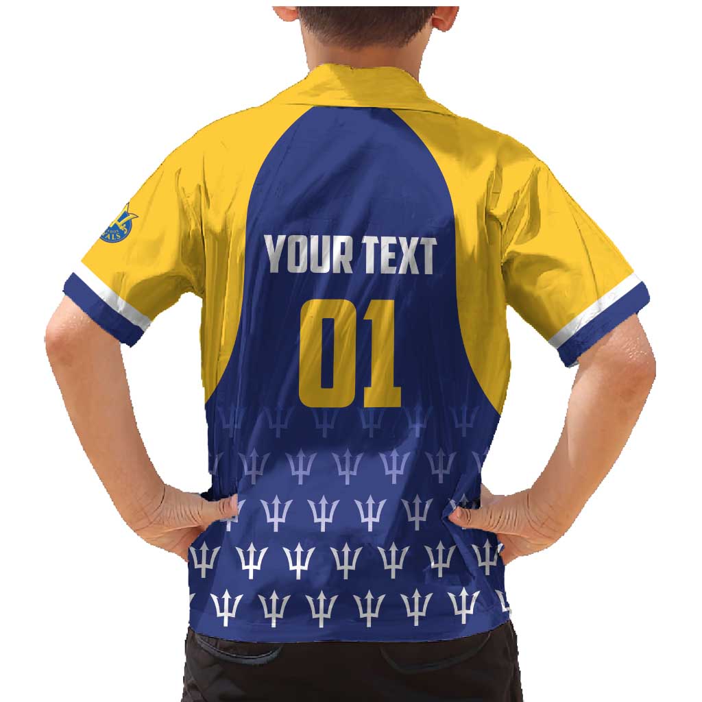 Custom Barbados Tridents Cricket Family Matching Mermaid Dress and Hawaiian Shirt Go Champions - Wonder Print Shop