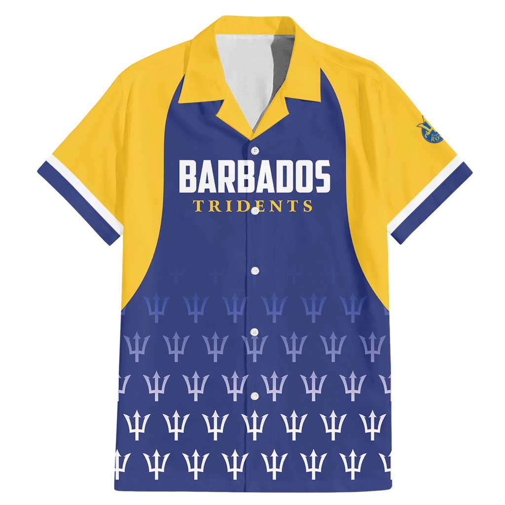 Custom Barbados Tridents Cricket Family Matching Mermaid Dress and Hawaiian Shirt Go Champions - Wonder Print Shop