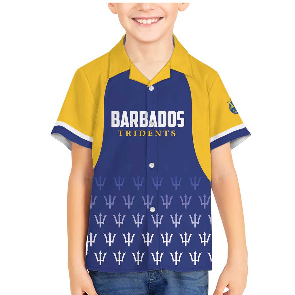Custom Barbados Tridents Cricket Family Matching Mermaid Dress and Hawaiian Shirt Go Champions - Wonder Print Shop