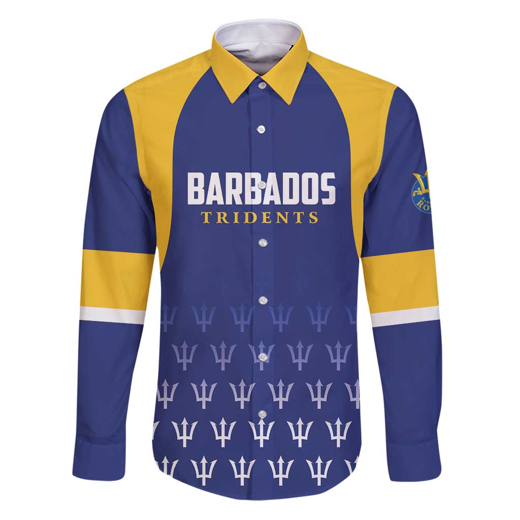 Custom Barbados Tridents Cricket Family Matching Puletasi and Hawaiian Shirt Go Champions - Wonder Print Shop