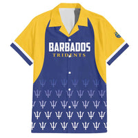 Custom Barbados Tridents Cricket Family Matching Short Sleeve Bodycon Dress and Hawaiian Shirt Go Champions - Wonder Print Shop