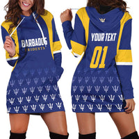 Custom Barbados Tridents Cricket Hoodie Dress Go Champions - Wonder Print Shop