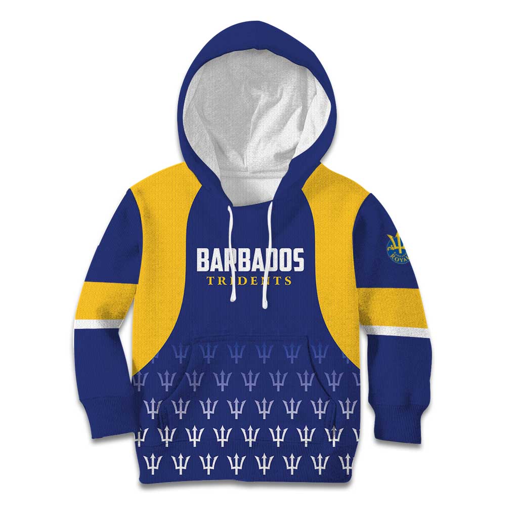Custom Barbados Tridents Cricket Kid Hoodie Go Champions - Wonder Print Shop