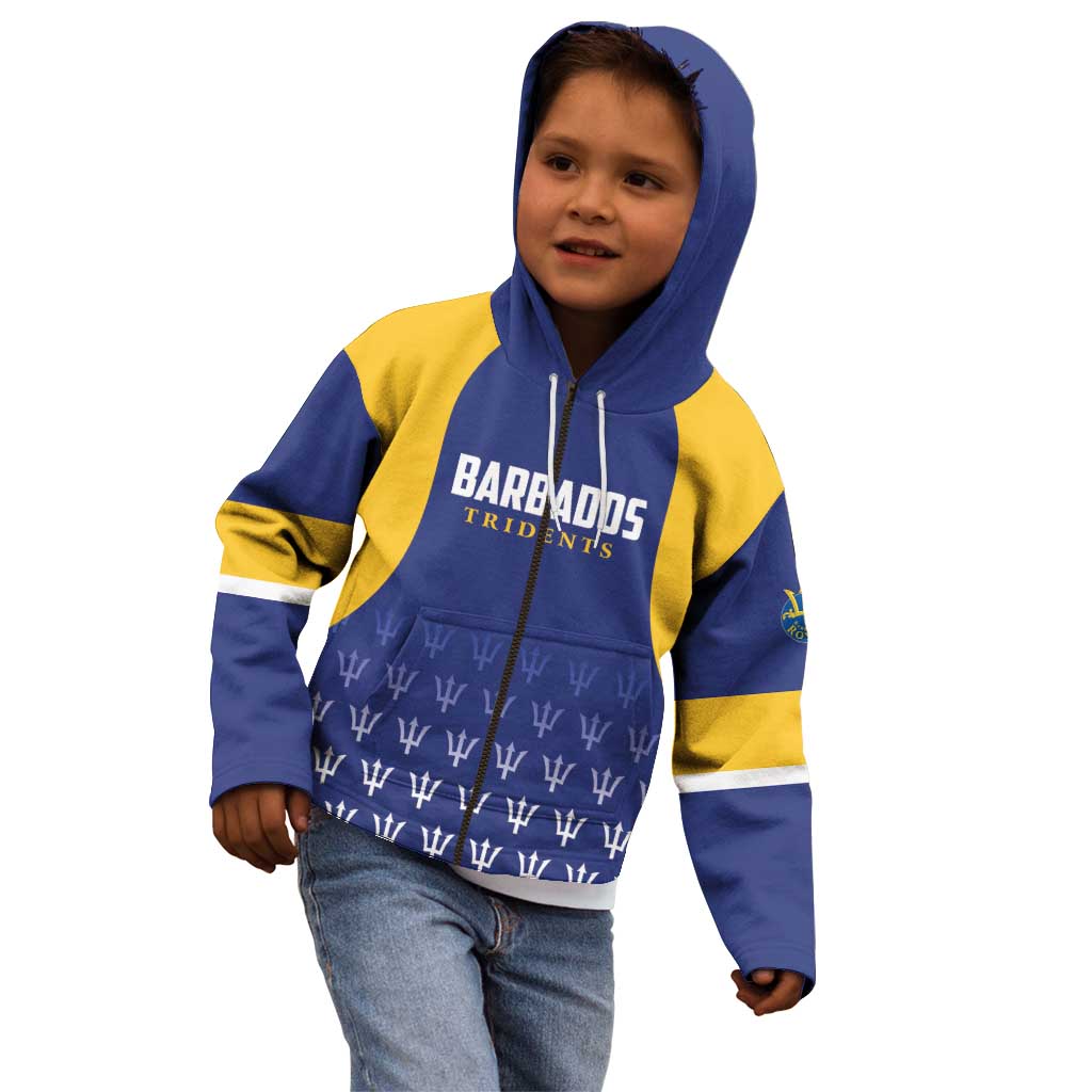 Custom Barbados Tridents Cricket Kid Hoodie Go Champions - Wonder Print Shop
