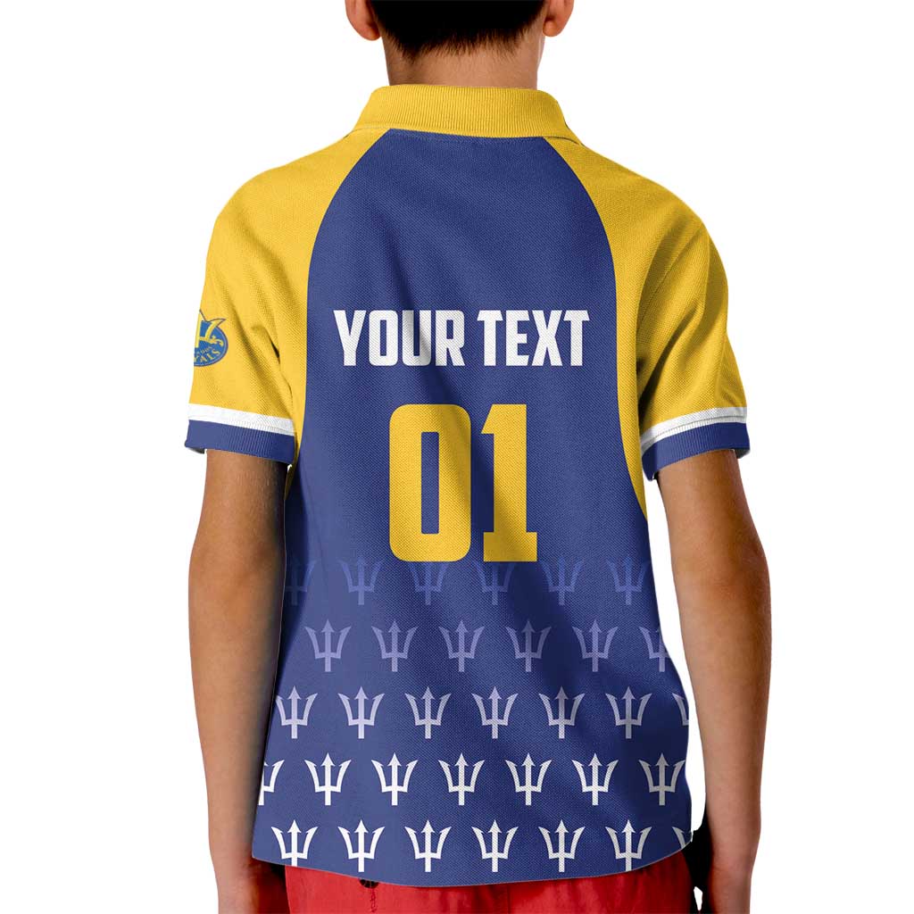 Custom Barbados Tridents Cricket Kid Polo Shirt Go Champions - Wonder Print Shop