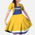 Custom Barbados Tridents Cricket Kid Short Sleeve Dress Go Champions - Wonder Print Shop