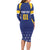 Custom Barbados Tridents Cricket Long Sleeve Bodycon Dress Go Champions - Wonder Print Shop