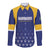 Custom Barbados Tridents Cricket Long Sleeve Button Shirt Go Champions - Wonder Print Shop