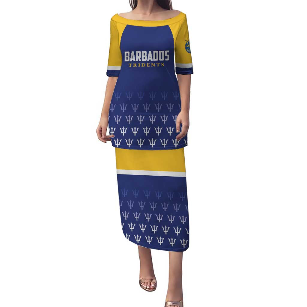Custom Barbados Tridents Cricket Puletasi Go Champions - Wonder Print Shop
