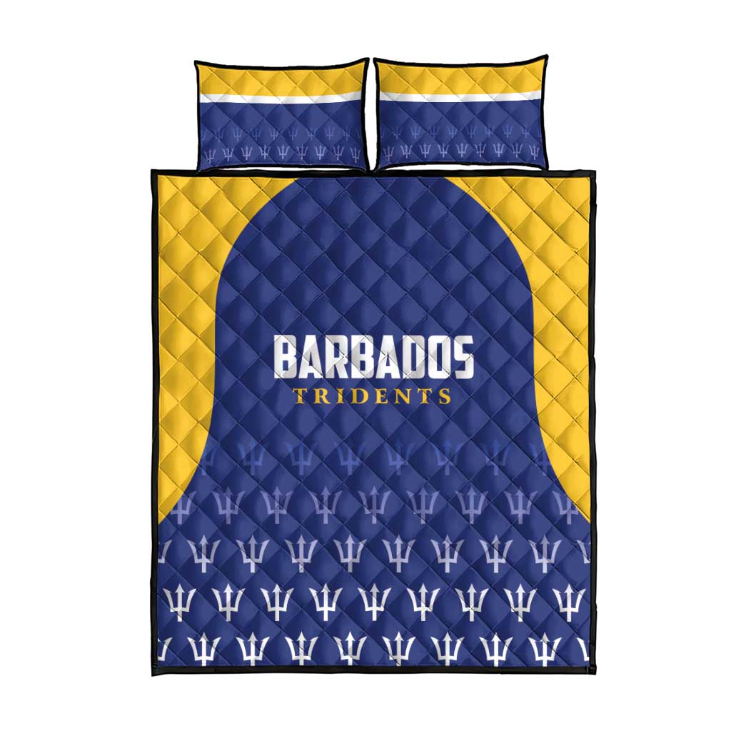 Barbados Tridents Cricket Quilt Bed Set Go Champions - Wonder Print Shop