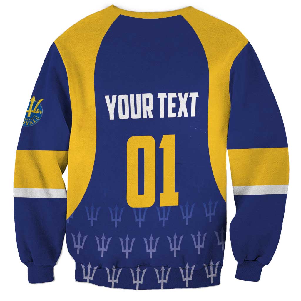 Custom Barbados Tridents Cricket Sweatshirt Go Champions - Wonder Print Shop