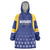 Custom Barbados Tridents Cricket Wearable Blanket Hoodie Go Champions - Wonder Print Shop