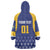 Custom Barbados Tridents Cricket Wearable Blanket Hoodie Go Champions - Wonder Print Shop