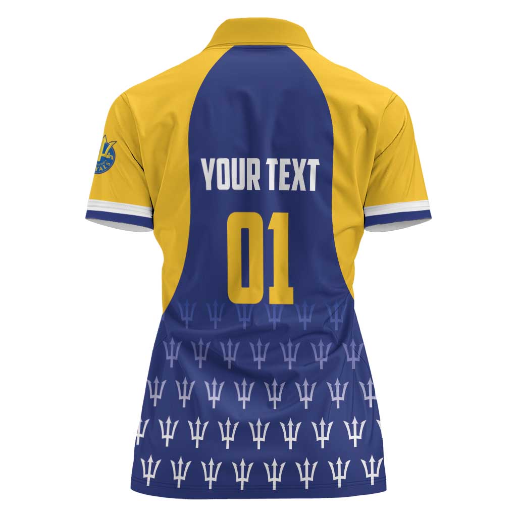 Custom Barbados Tridents Cricket Women Polo Shirt Go Champions - Wonder Print Shop