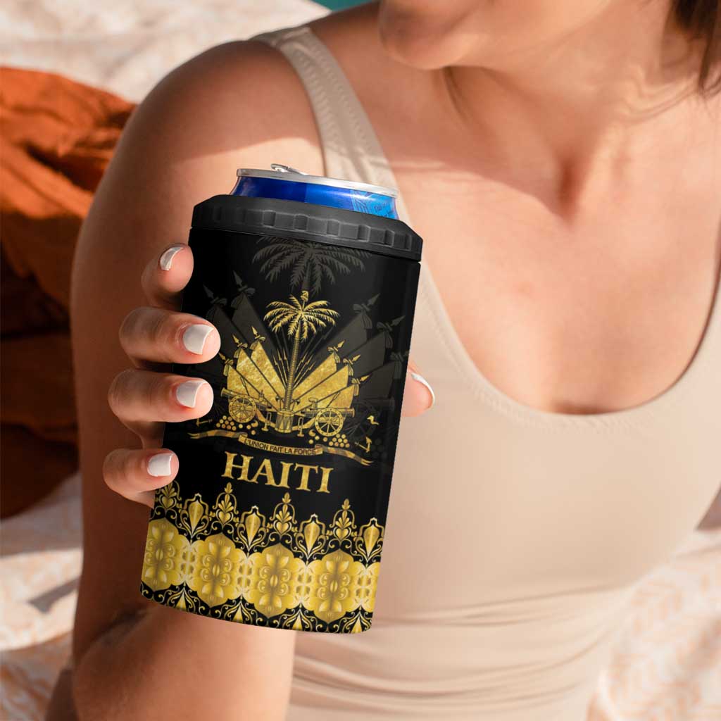 Haiti Neg Marron Gold 4 in 1 Can Cooler Tumbler Lespwa pa anyen san aksyon - Wonder Print Shop
