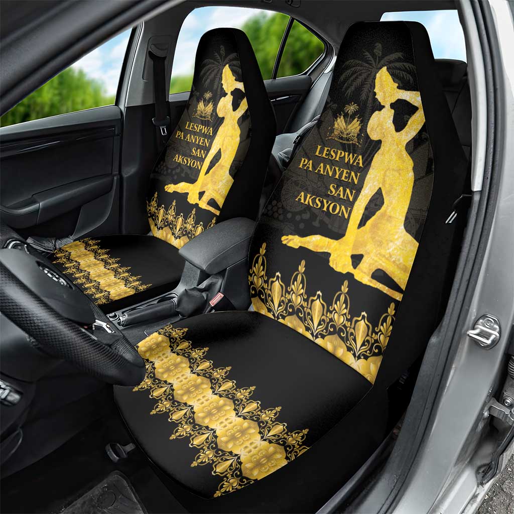 Haiti Neg Marron Gold Car Seat Cover Lespwa pa anyen san aksyon - Wonder Print Shop