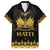 Haiti Neg Marron Gold Family Matching Off The Shoulder Long Sleeve Dress and Hawaiian Shirt Lespwa pa anyen san aksyon - Wonder Print Shop