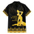 Haiti Neg Marron Gold Family Matching Off The Shoulder Long Sleeve Dress and Hawaiian Shirt Lespwa pa anyen san aksyon - Wonder Print Shop