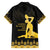 Haiti Neg Marron Gold Family Matching Short Sleeve Bodycon Dress and Hawaiian Shirt Lespwa pa anyen san aksyon - Wonder Print Shop