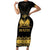 Haiti Neg Marron Gold Family Matching Short Sleeve Bodycon Dress and Hawaiian Shirt Lespwa pa anyen san aksyon - Wonder Print Shop