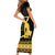 Haiti Neg Marron Gold Family Matching Short Sleeve Bodycon Dress and Hawaiian Shirt Lespwa pa anyen san aksyon - Wonder Print Shop