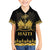 Haiti Neg Marron Gold Family Matching Short Sleeve Bodycon Dress and Hawaiian Shirt Lespwa pa anyen san aksyon - Wonder Print Shop
