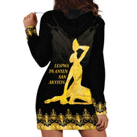 Haiti Neg Marron Gold Hoodie Dress Lespwa pa anyen san aksyon - Wonder Print Shop