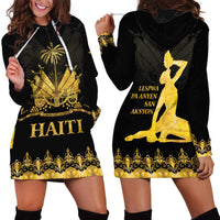 Haiti Neg Marron Gold Hoodie Dress Lespwa pa anyen san aksyon - Wonder Print Shop