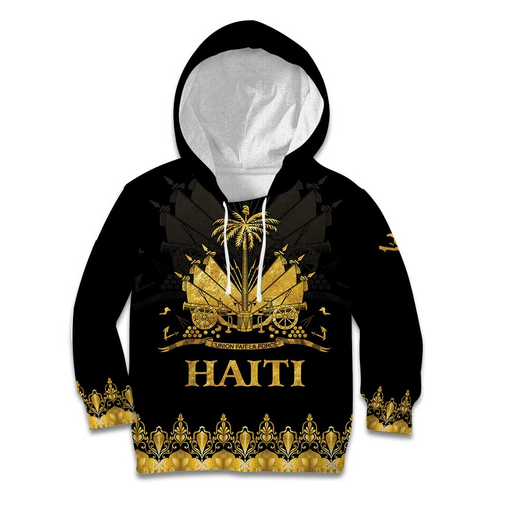 Haiti Neg Marron Gold Kid Hoodie Lespwa pa anyen san aksyon - Wonder Print Shop