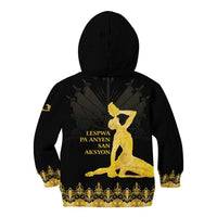 Haiti Neg Marron Gold Kid Hoodie Lespwa pa anyen san aksyon - Wonder Print Shop