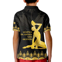 Haiti Neg Marron Gold Kid Polo Shirt Lespwa pa anyen san aksyon - Wonder Print Shop
