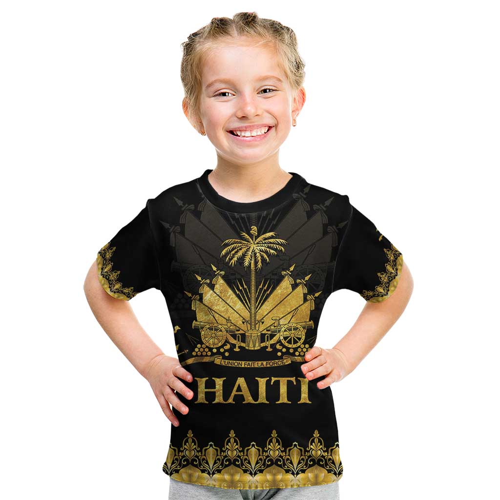 Haiti Neg Marron Gold Kid T Shirt Lespwa pa anyen san aksyon - Wonder Print Shop