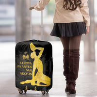 Haiti Neg Marron Gold Luggage Cover Lespwa pa anyen san aksyon - Wonder Print Shop